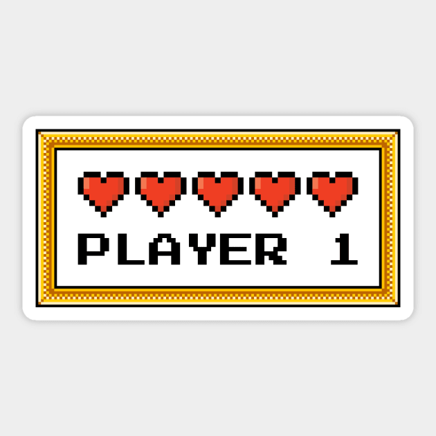 Player 1 Sticker by ExtraExtra